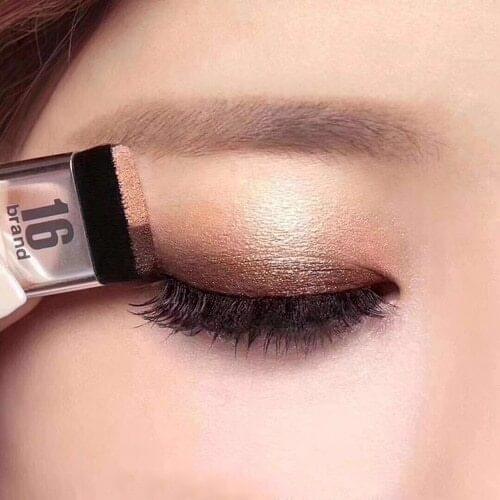 Women Makeup 3 Seconds Eyeshadow Makeup Double Layer Coloured Gradation Cosmetic Brush Eye shadow