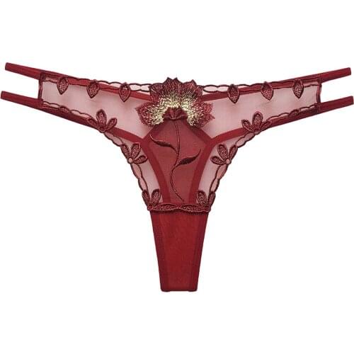 Womens Sexy Underwear Panties Low Waist See Through Panties Seamless Lace Briefs Mesh Perspective Ultra Thin Underwear Panties