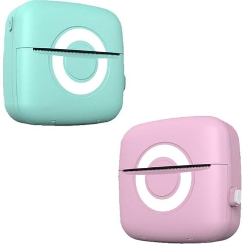 1 Set Thermal Printer Portable Mini Bluetooth Wireless Pocket Mobile Printer with One Roll Of Paper for Photo Label Memo