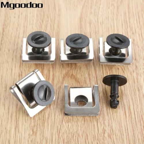 Mgoodoo 20Pcs 8D0805121 Car Engine Cover Undertray Clip Screws for Audi A4 B6 A5 A6 A7 for VW Passat B5 Car Plastic Rivets Clips