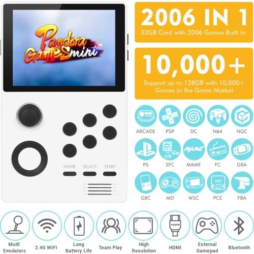 2020 Handheld Portable Android Retro Arcade Game Console Pandora Games Mini 2006 IN 1 Pandoras Box Gamepad WIFI Bluetooth