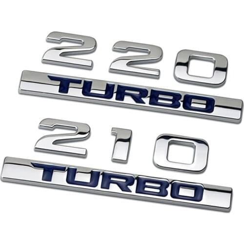 210 220 370 AWD VTI TURBO V6 GK5 VTEC I-VTEC Si RS Letters Emblem Car Trunk Badge Sticker for Honda AVANCIER Civic Jade Accord