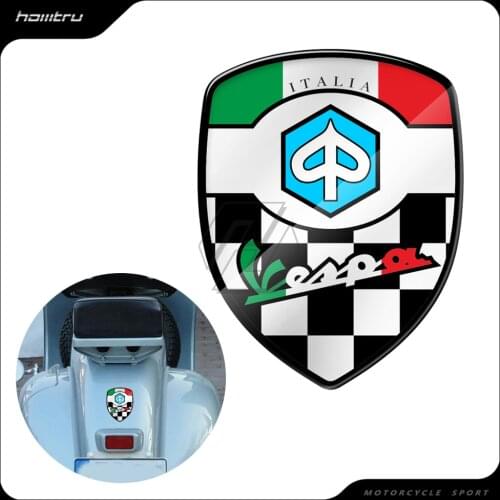 3D Resin Motorcycle Decal Italy Racing Sticker Case for Piaggio Vespa GTS GTV LX LXV Super Sport
