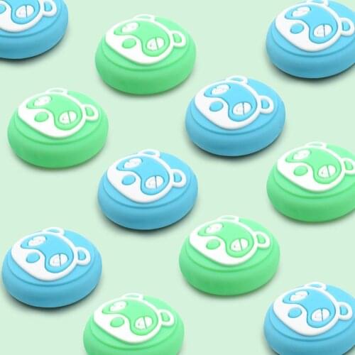 4PCS Silicone Animal Bear Pad Thumb Stick Grip Cap Joystick Cover For Nintendo Switch NS Lite Joy-Con Controller Thumbstick Case