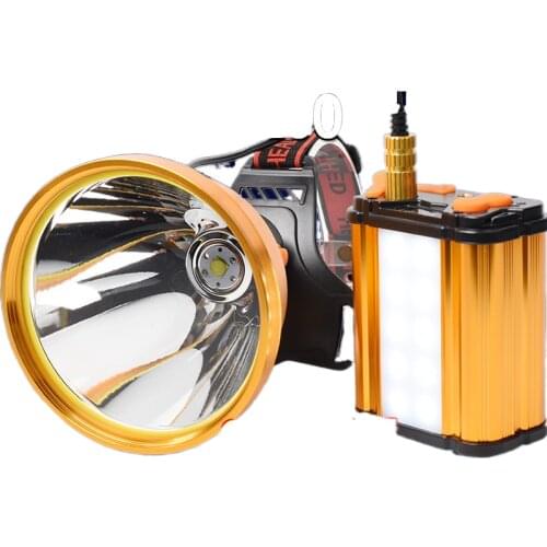 8 night fishing headlight glare charging LED lamp power lithium fishing lights bright flashlight head mounted separately