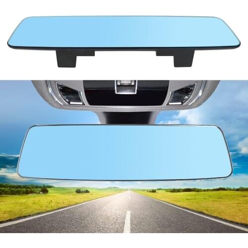 3000R Micro Curvature Lens Car Interior Rear View Mirror Anti-glare Wide-angle Blue Frameless Mirror 2.5D Full Creen HD Glass