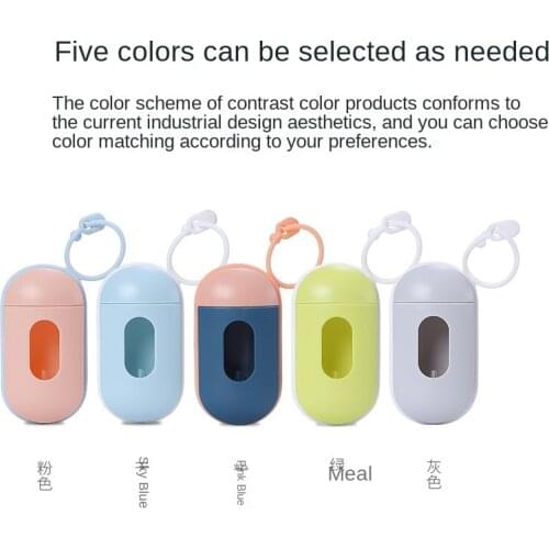 Waste Bag Dispenser for Dog Waste Carrier Green Black Pet Supply Accessory Dog Cat Small Tools Poop Bag Holder