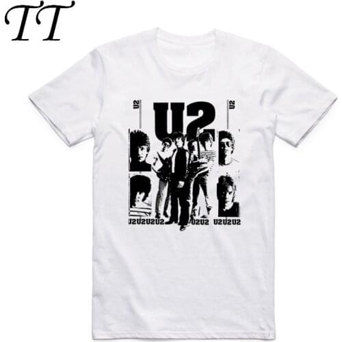 Asian Size Men Women Printing Rock Band U2 T-shirt Summer Casual O-Neck Short Sleeves Polyester T-shirt HCP4113
