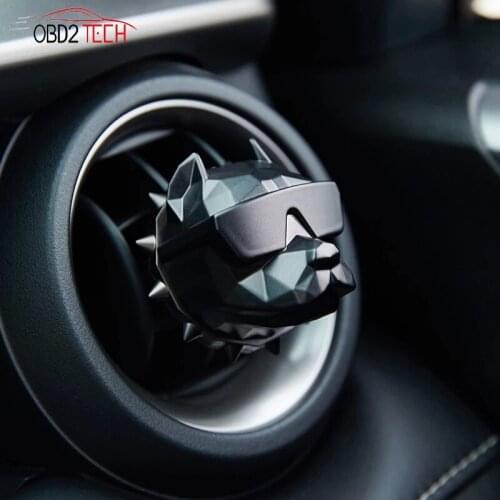 2 PCS High Quality Bulldog Air Freshener Car Perfume Air Freshener Cool Box Fragrance Bulldog Perfume Scent Parfum With Gift Box