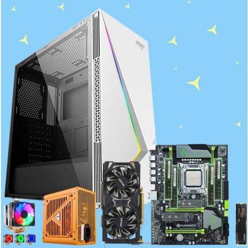 HUANANZHI X79 Pro motherboard bundle with M.2 500G SSD CPU 2660V2/2680V2/2690V2 RAM 64G(4*16G) 500W PSU GTX1060 6G video card