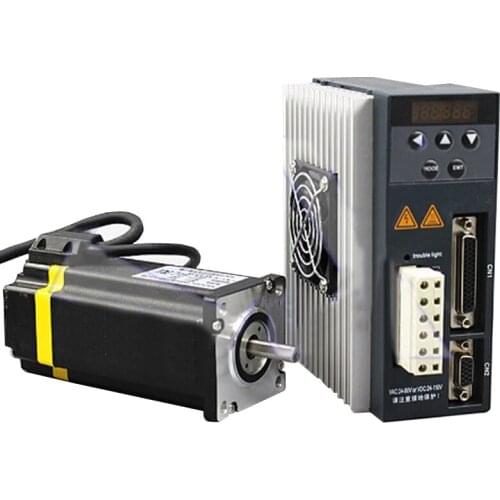 60 Hybird Closed loop Stepper Motor Driver Kit 60BH250-112B 4NM Motor + HB860MB Digital Display Driver With 1000 line Encoder