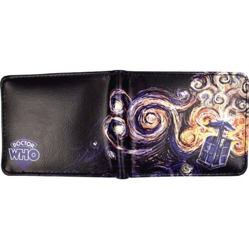 Doctor Who Wallets Coin Pocket Credit Card Photo Boys and Girls Short Purse PU Leather