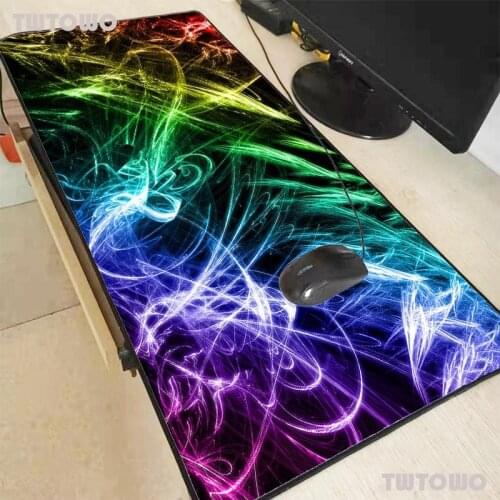 Colorful Background Mouse Pad Large Mouse Mat Big Desk Mat Non-Slip Rubber Base Mousepad For Laptop Game Waterproof