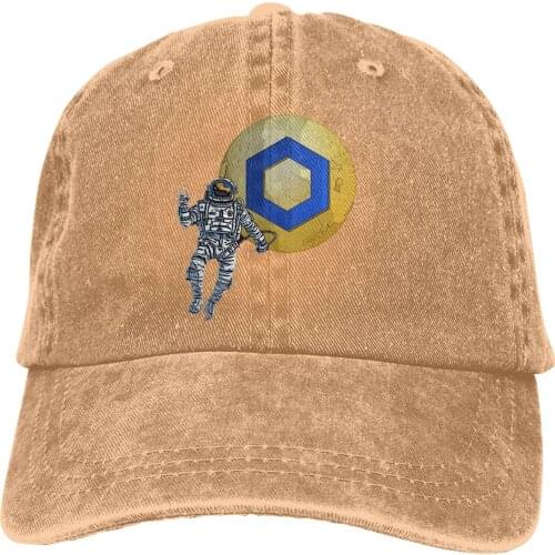 Crypto Astronaut LINK Coin Chainlink The Baseball Cap Peaked capt Sport Unisex Outdoor Custom XRP Ripple Cryptocurrency Hats