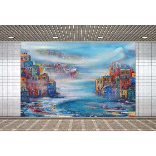 Lyavshi Party Painting Backdrop Photozone House Building Customized Vinyl Photography Background Baby Photo Studio Props