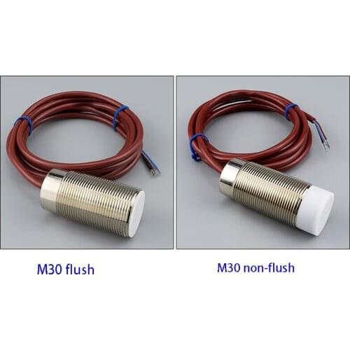 M30High temperature resistance 150 degree Celsius proximity switch sensor three-wire NPN NO DC 24v metal induction switch
