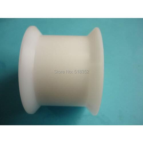 M451-1 Mitsubishi White Plastic Wire Pulley Leading Wheel Roller OD62.4*T44.2mm for DWC-H',H1,HA WEDM-LS Wire Cutting Wear Parts