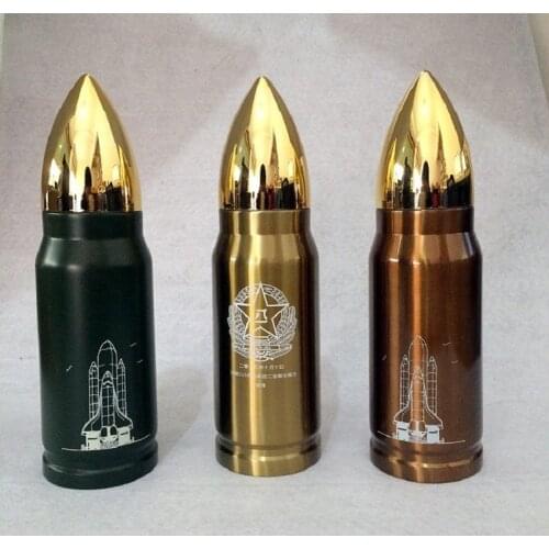 Stainless bullet cup 350ml 500ml rocket vacuum flask bottle Men heat cold insulation coffee milk mug cup drinkware garrafa