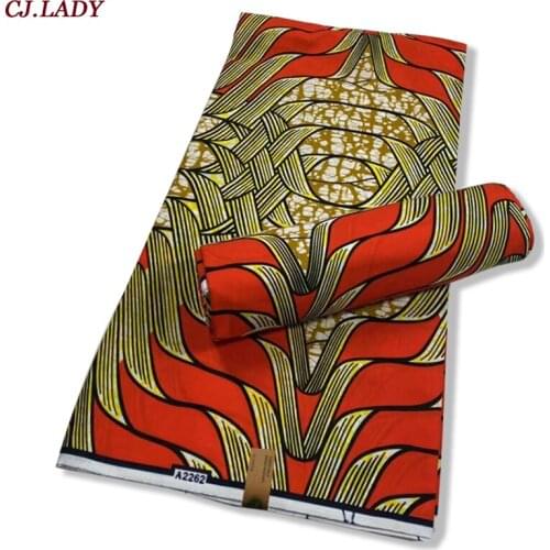 New cotton Real Wax Prints Fabric 2021 Ankara Binta Real Wax High Quality 6 yards African Fabric for Party Dress for Women C01