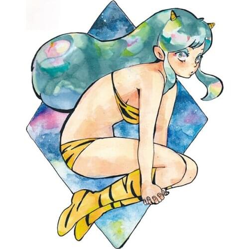 Personality Urusei Yatsura Fine SUV Car Stickers Personality Creative Waterproof Occlusion Scratch Decals Suitable for Car