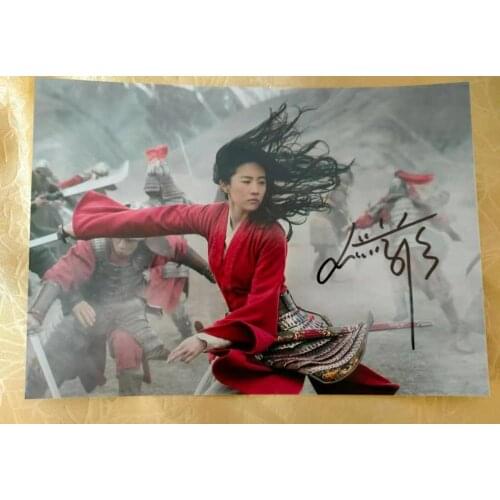 Hand signed Liu Yifei Crystal Liu MULAN autographed photo 8*10 112020