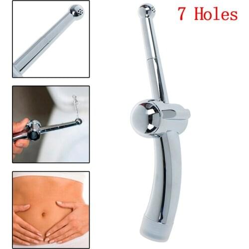 7 Holes Handheld Anal Douche Shower Enema Metal Anal Cleaner Butt Plugs Tap Bidet Faucets Rushed Cleaning Enemator Anal Douche