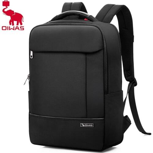 Oiwas Classic Backpack Daily Work Business Backpacks Urban Large Capacity Students 15-Inch Laptop Bag for Women Boys Traveling