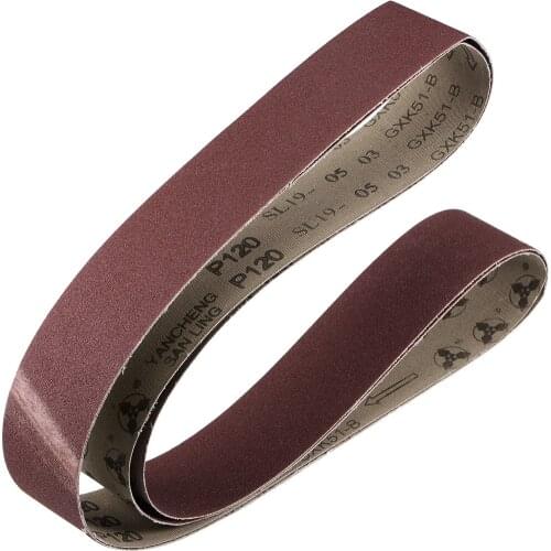 Uxcell 2pcs 2-inch X 48-inch(50mm X 1220mm) Sanding Belt 120 Grit Aluminum Oxide to wood plastic fiberglass steel metals