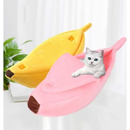 Pet supplies cat bed house funny cute comfortable dog cat litter warm and comfortable plush deep sleeping basket cat pet supplie