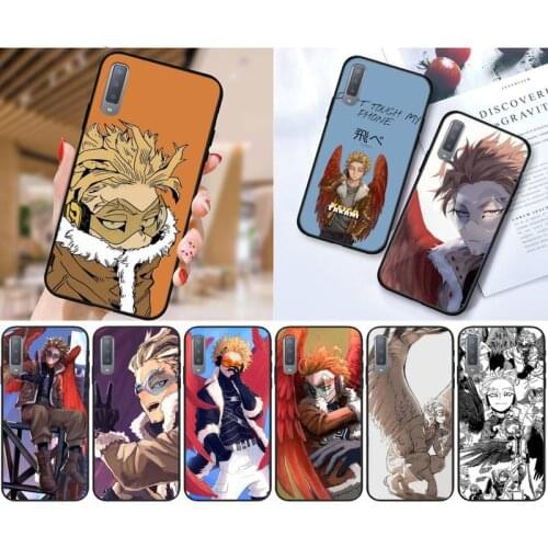 Zororong BNHA Hawks Coat Anime Phone Case For Samsung Galaxy S10 20 Note10 20 A30 50 70 71 Plus Ultra
