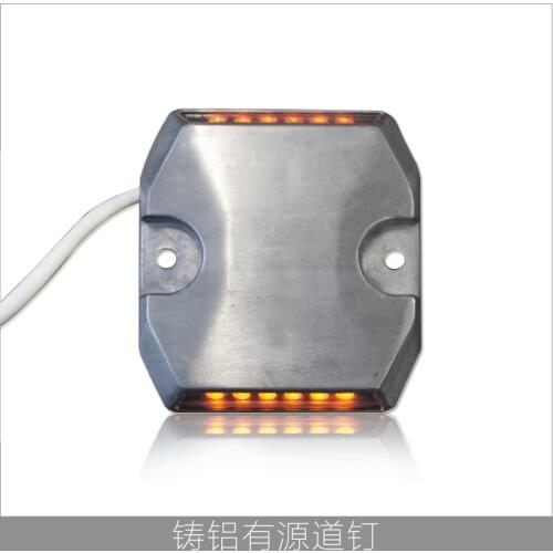 DC12V New design hot selling LED wired road stud yellow light tunnel road reflector marker
