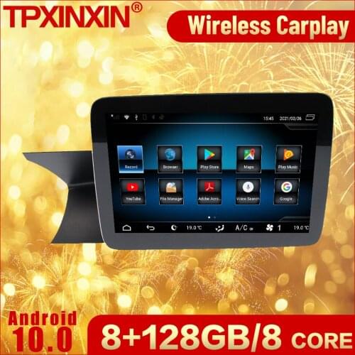 128G Carplay Android 10 Multimedia Stereo Receiver For Mecerdes Benz C Series 2011 2012 2013 2014 GPS Navi Video Audio Head Unit