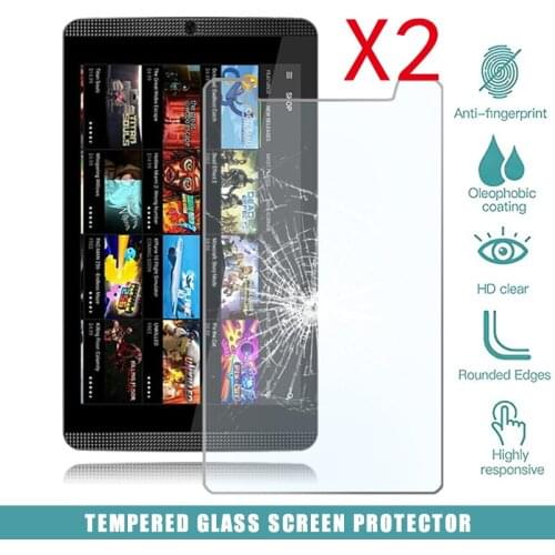 2Pcs Tablet Tempered Glass Screen Protector Cover for Nvidia Shield K1 8-inch Tablet Computer Screen High-Definition