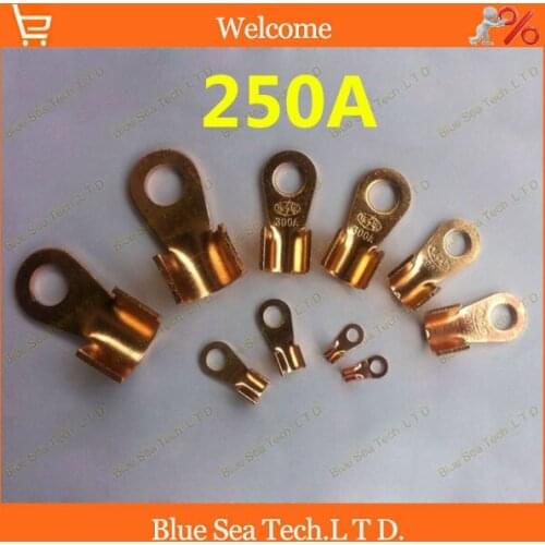 20 pcs/lot 10.2MM OT-250A Copper Blade terminal,250A battery terminal for car E-bike etc.Large Current earth terminal