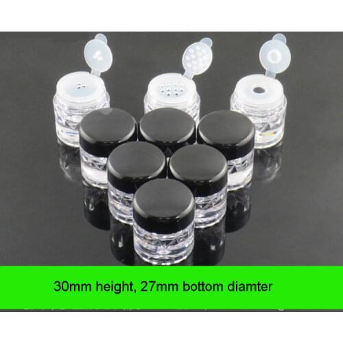 300pcs 3g 3ml Empty Clear Jar Loose Powder Pot Eye Shadow Powder AS Small Stack Container Nail Art Portable Mini Bottles Jars