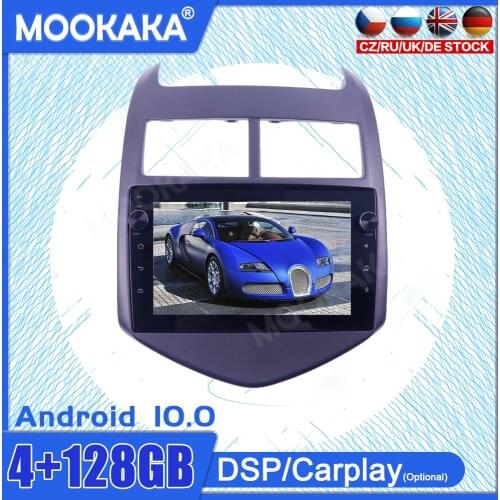 4+128GB Android10 Touch Screen For Chevrolet Aveo 2011-2015 GPS IPS Car Multimedia Player Head Unit Audio Radio Navigtion