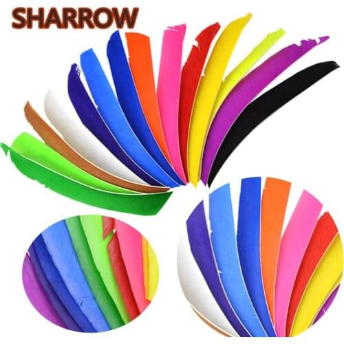 50Pcs 7~10" Archery Full Length Real Turkey Feather Left Wing Natural Feather Vanes Arrow DIY Tools Shooting Hunting Accessories