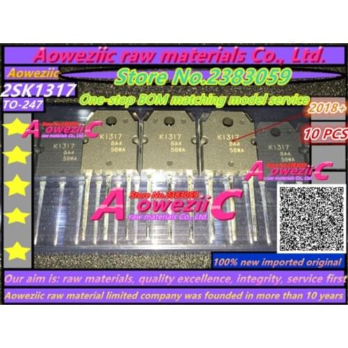 Aoweziic 2018+ 100% new imported original 2SK1317 K1317 2SK1317-E TO-247 FET N channel 1500V 7A