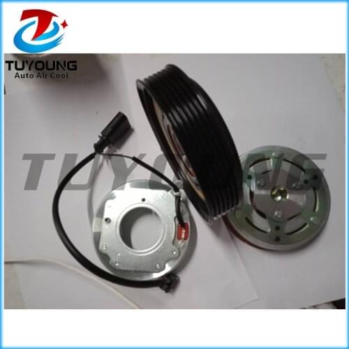 Auto AC compressor clutch 6SAS14C for AUDI A4 2.0 447280-7032 4472808820 8T0260805F 110mm 12V 6PK
