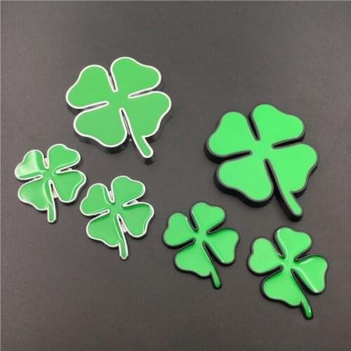 Car Accessories Four-leaf Clover Sticker Decal Grille Emblem Badge for Alfa Romeo Giulia Mito 159 Giulietta GT 147gt Volkswagen