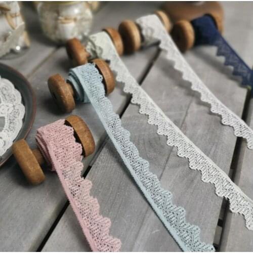 Free Shipping 10 Meters Small Stretchy Lace Trim Elastic Lace Fabric Ribbon Decoration Bride Wedding Hair Accessory DIY Headwear