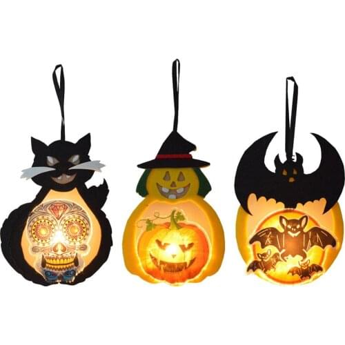 Halloween Decorative Light Up Ornament Glowing Hanging Decoration Halloween Glow-in-the-dark For Home Indoor Kids Halloween Gift