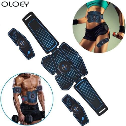 Muscle Electro Stimulator EMS ABS Electrostimulator Abdominal Electric Massager Training Apparatus Fitness Machine Gym Tools