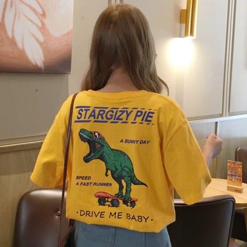 Summer Letter Printing Women Short-sleeved T-shirt Female Loose 2021 Korean Hip-hop Wild Short Sleeved T-shirt Clothes