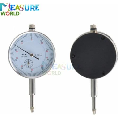 Precision 0.01mm Dial Indicator Gauge 0-10mm Meter Precise 0.01mm Resolution Indicator Gauge mesure instrument Tool dial gauge