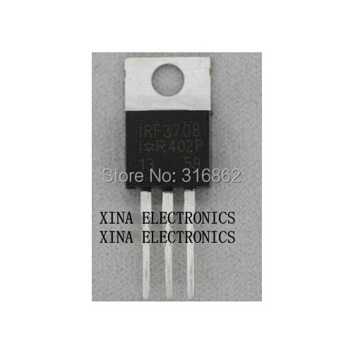 IRF3708PBF IRF3708 F3708 0V 62A 87W MOSFET TO-220 ROHS ORIGINAL 10PCS/lot Free Shipping Electronics composition kit