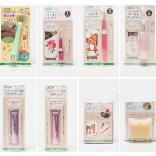 Clover day wool felt stamp DIY tool stamp needle sponge and bottom58-605 58-590 58-601 58-607 58-603 58-606 58-602 58-604 58-608