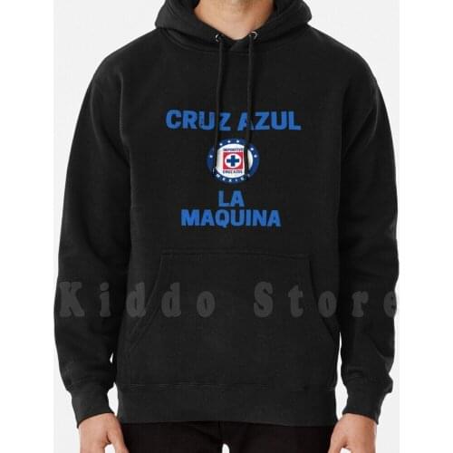 Cruz Azul La Maquina Mexican Team Hoodie Long Sleeve Gol Cruz Azul Team Deportivo Soccer Sports Football Mexico