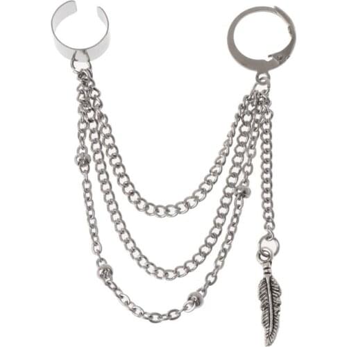 Leaf Bangtan Boys Double Chain Feather Korean Jewelry