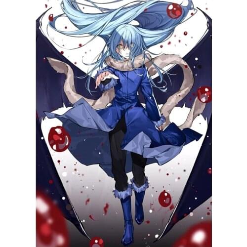 Wall Art Modular Rimuru Tempest Japanese Classic Canvas Home Decor Pictures HD Printed Paintings Living Room Artwork No Framed